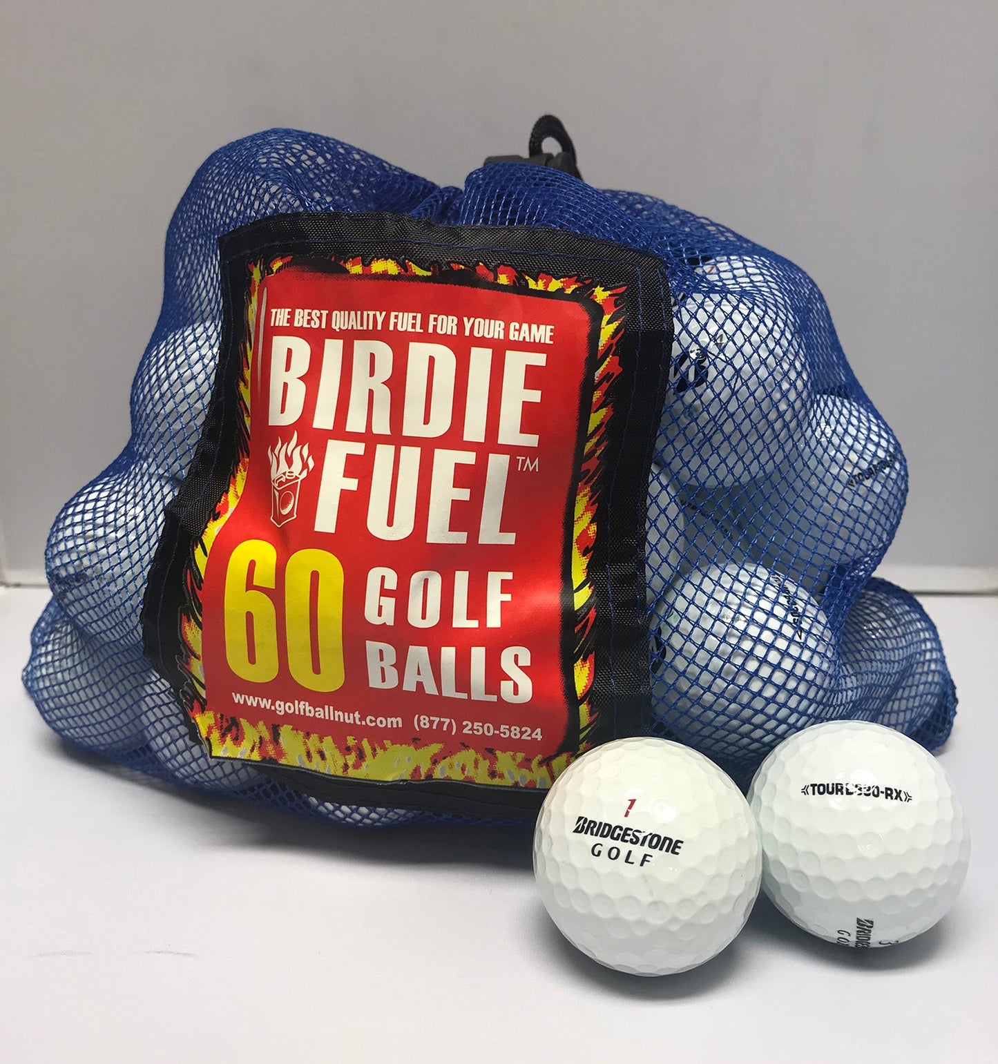 Used Bridgestone Tour Model Mix Golf Balls - 60 Count