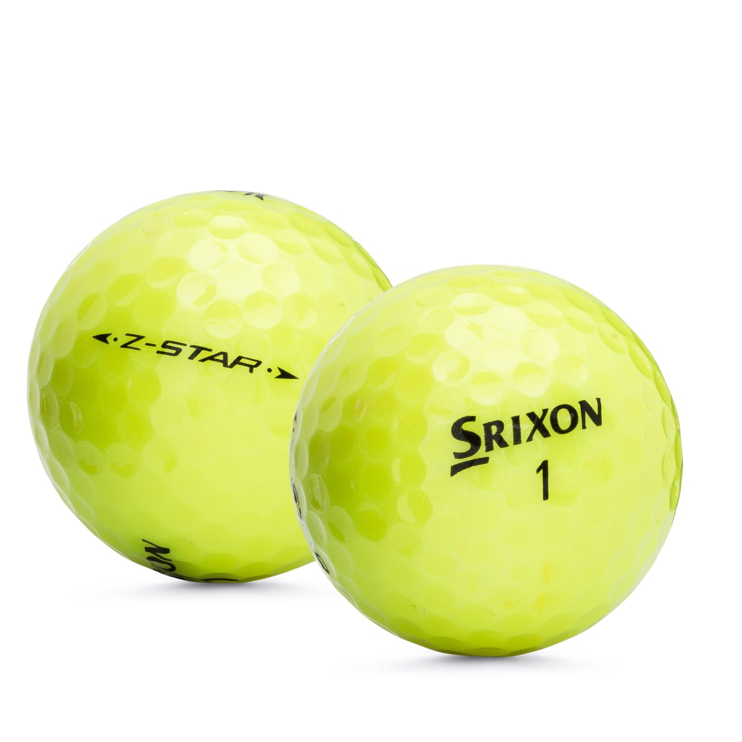 Used Srixon Z Series Pro Tour Yellow Models - 60 Golf Balls