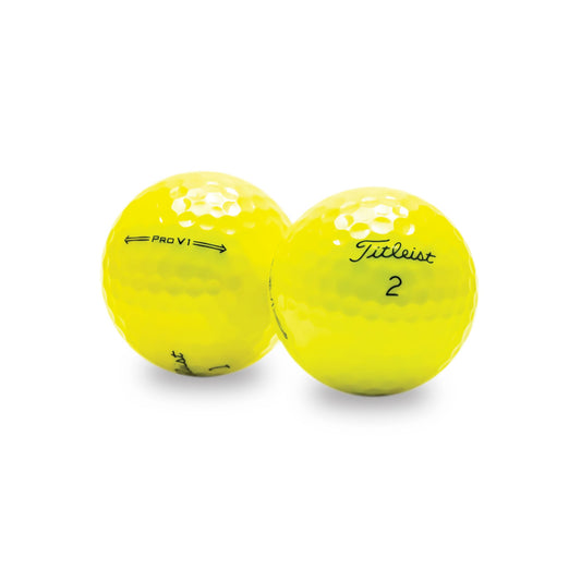 Used Titleist 2021 Pro V1 Yellow Golf Balls - 1 Dozen