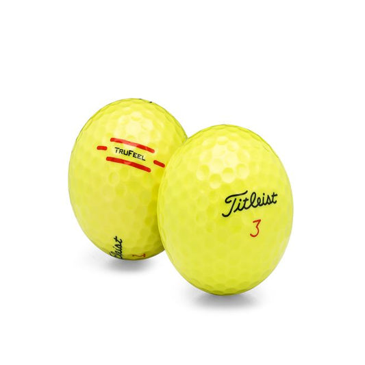 Used Titleist TruFeel Yellow Golf Balls - 1 Dozen