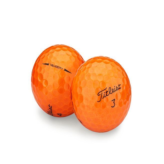 Used Titleist Velocity Orange Golf Balls - 1 Dozen