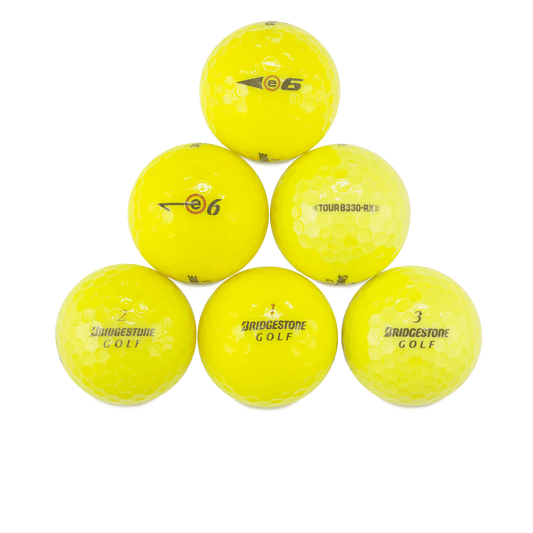 Bridgestone Assorted Models Near Mint Recycled Used Golf Balls, Yellow - 60 Count