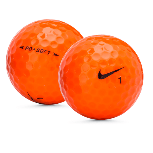Used Nike PD Soft Orange Golf Balls - 1 Dozen