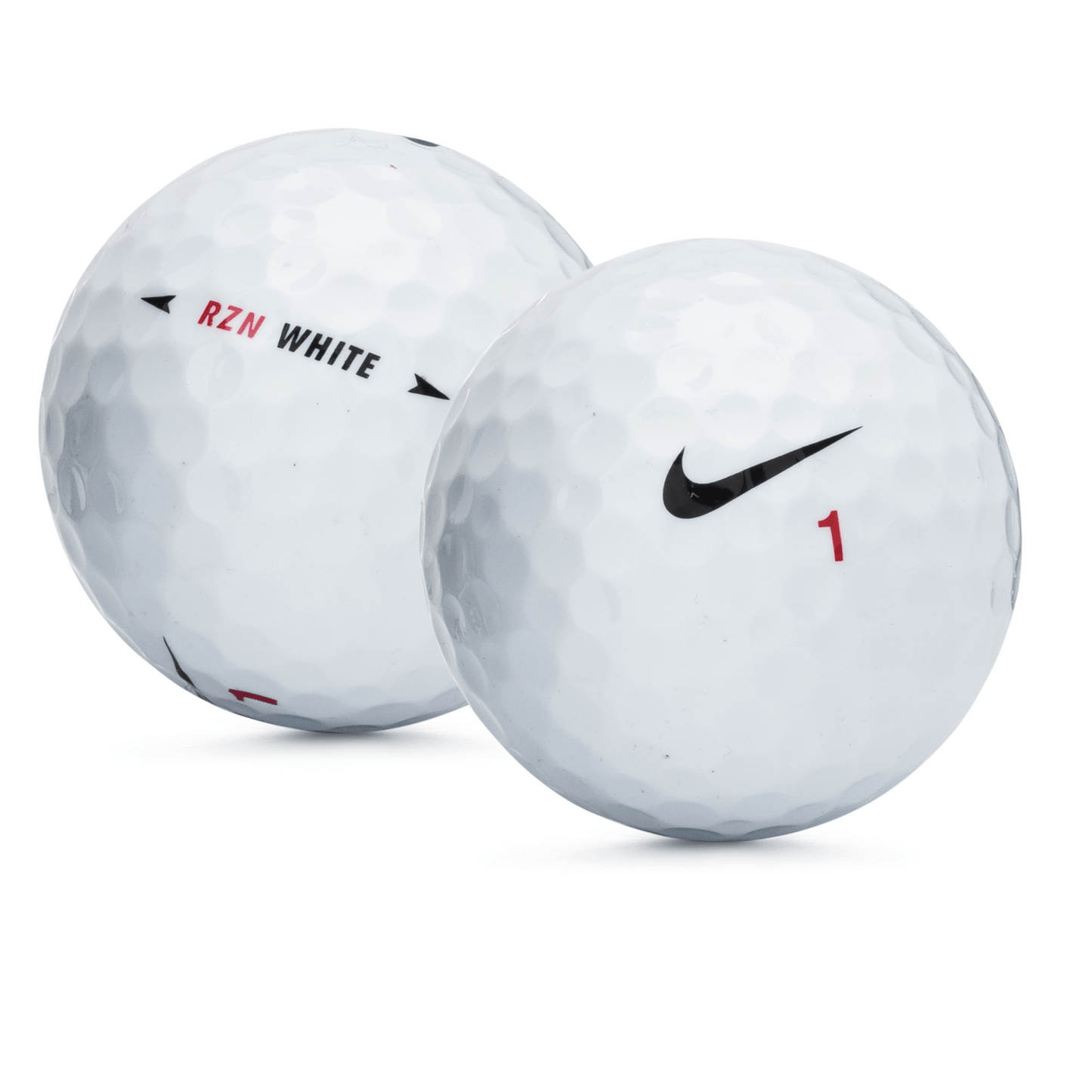 Used Nike RZN White Golf Balls - 1 Dozen