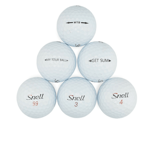 Snell Assorted Models Grade AAA Recycled Used Golf Balls, Color Mix - 60 Count