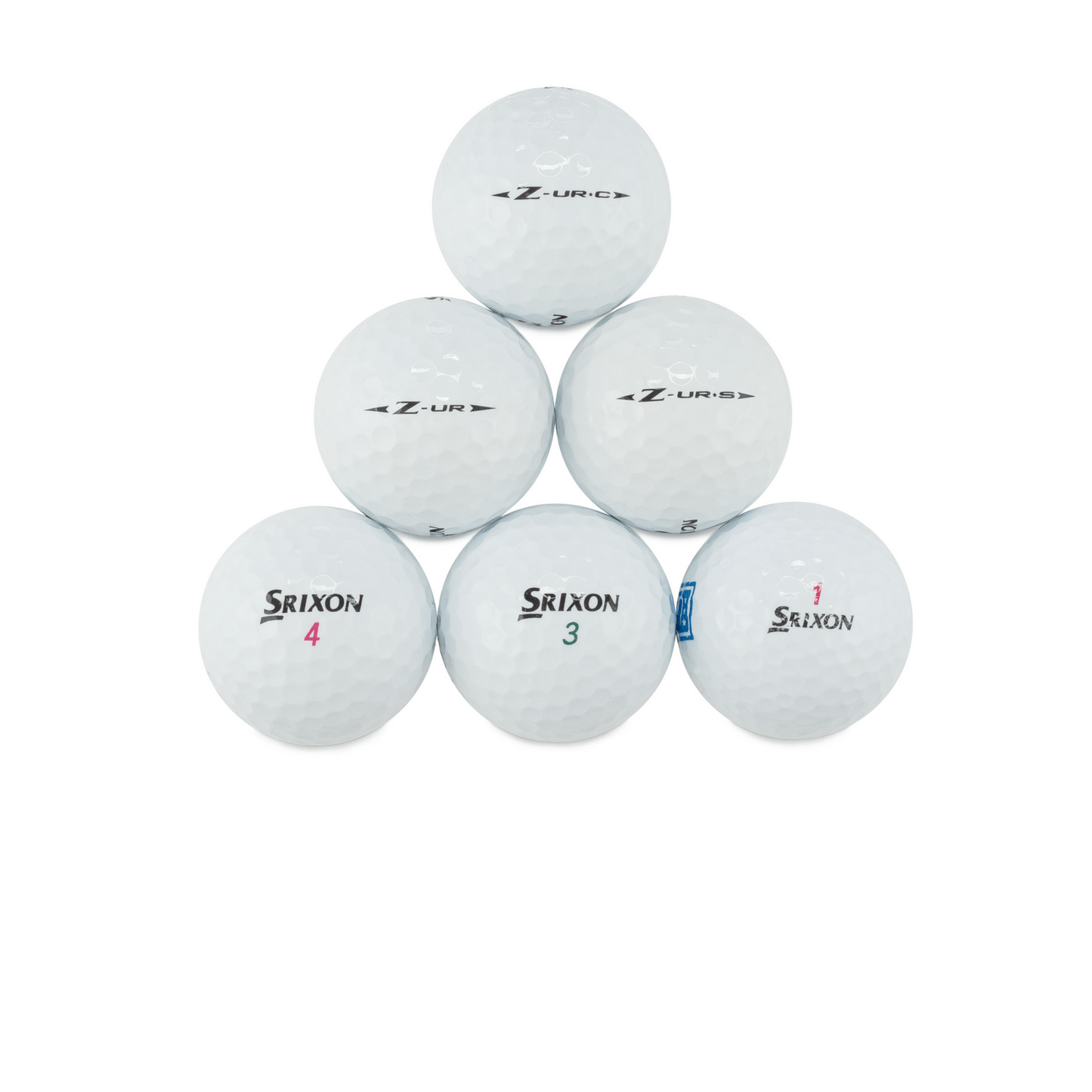 Used Srixon Mix Golf Balls - 1 Dozen