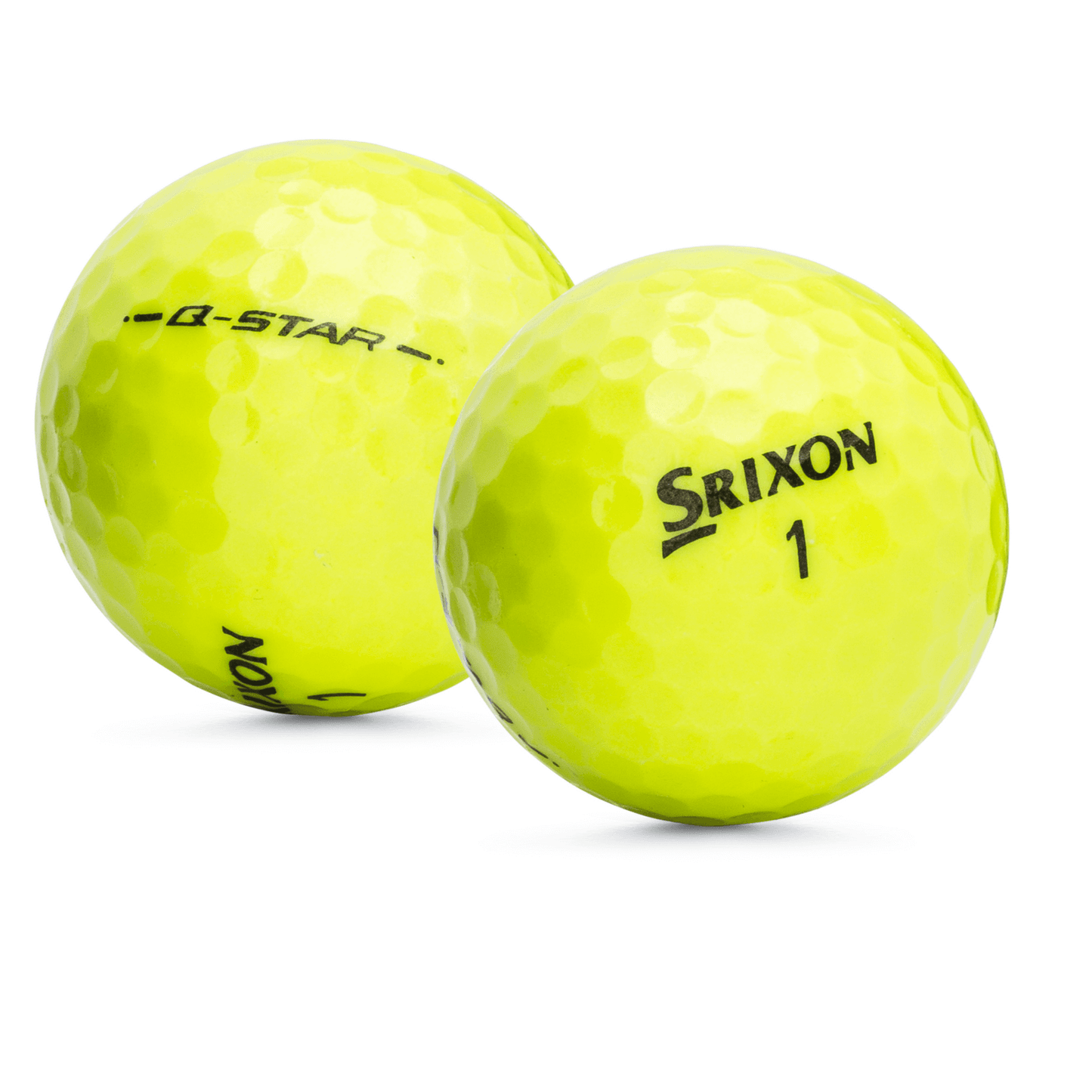 Used Srixon Q-Star/Q-Star Tour Mix Yellow Golf Balls - 1 Dozen