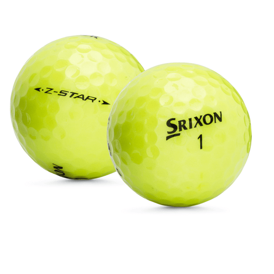 Used Srixon Z-Star Yellow Golf Balls - 1 Dozen