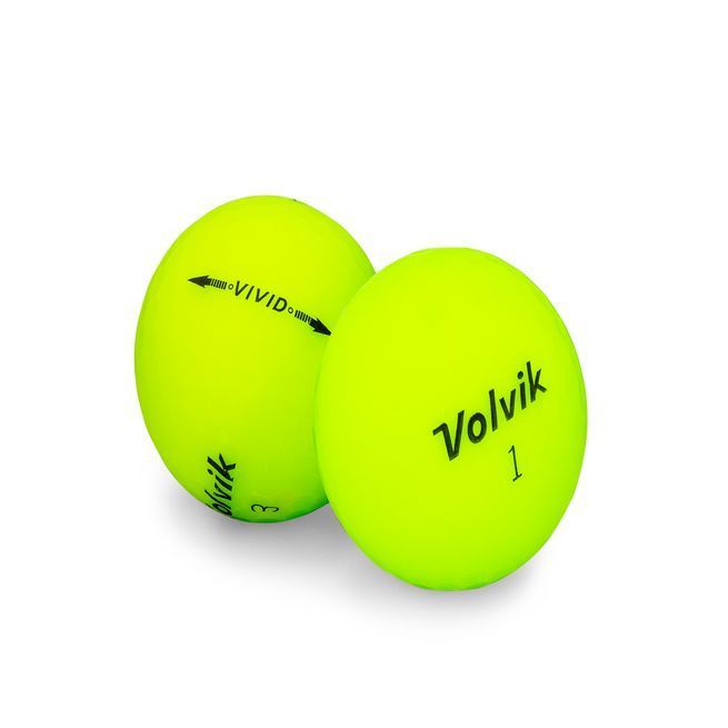Used Volvik Vivid Green Golf Balls - 1 Dozen