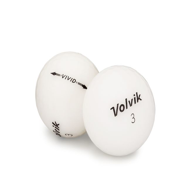 Used Volvik Vivid Golf Balls - 1 Dozen