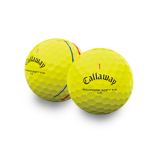 Used Callaway Chrome Soft X LS Triple Track Golf Balls - 1 Dozen