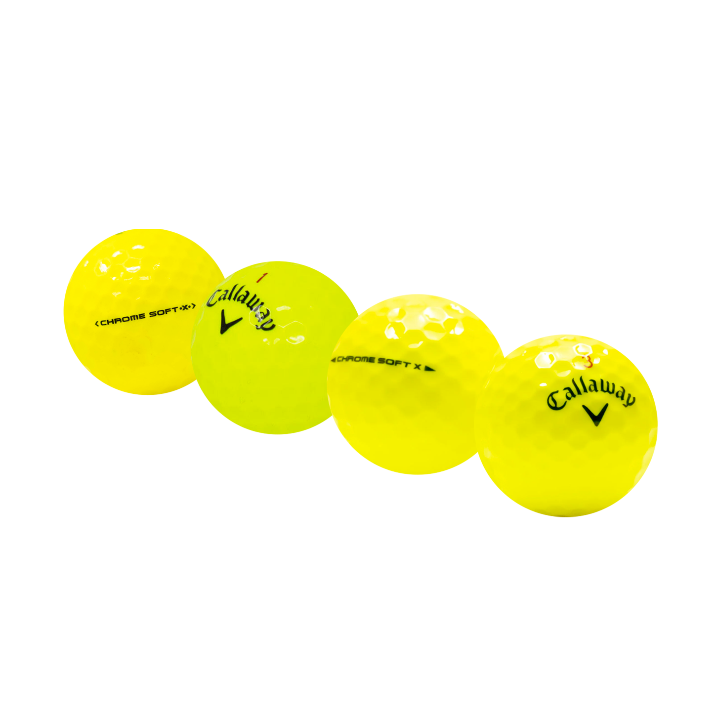 Used Callaway Chromesoft X Tour Mix Golf Balls - 1 Dozen