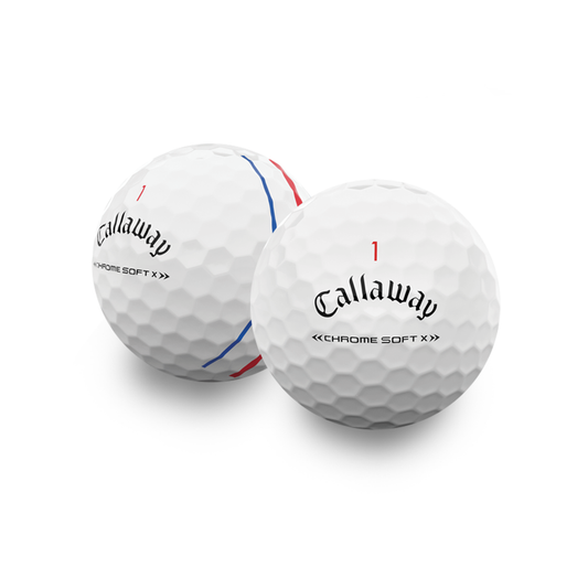 Used Callaway Chromesoft X Triple Track Golf Balls - 1 Dozen