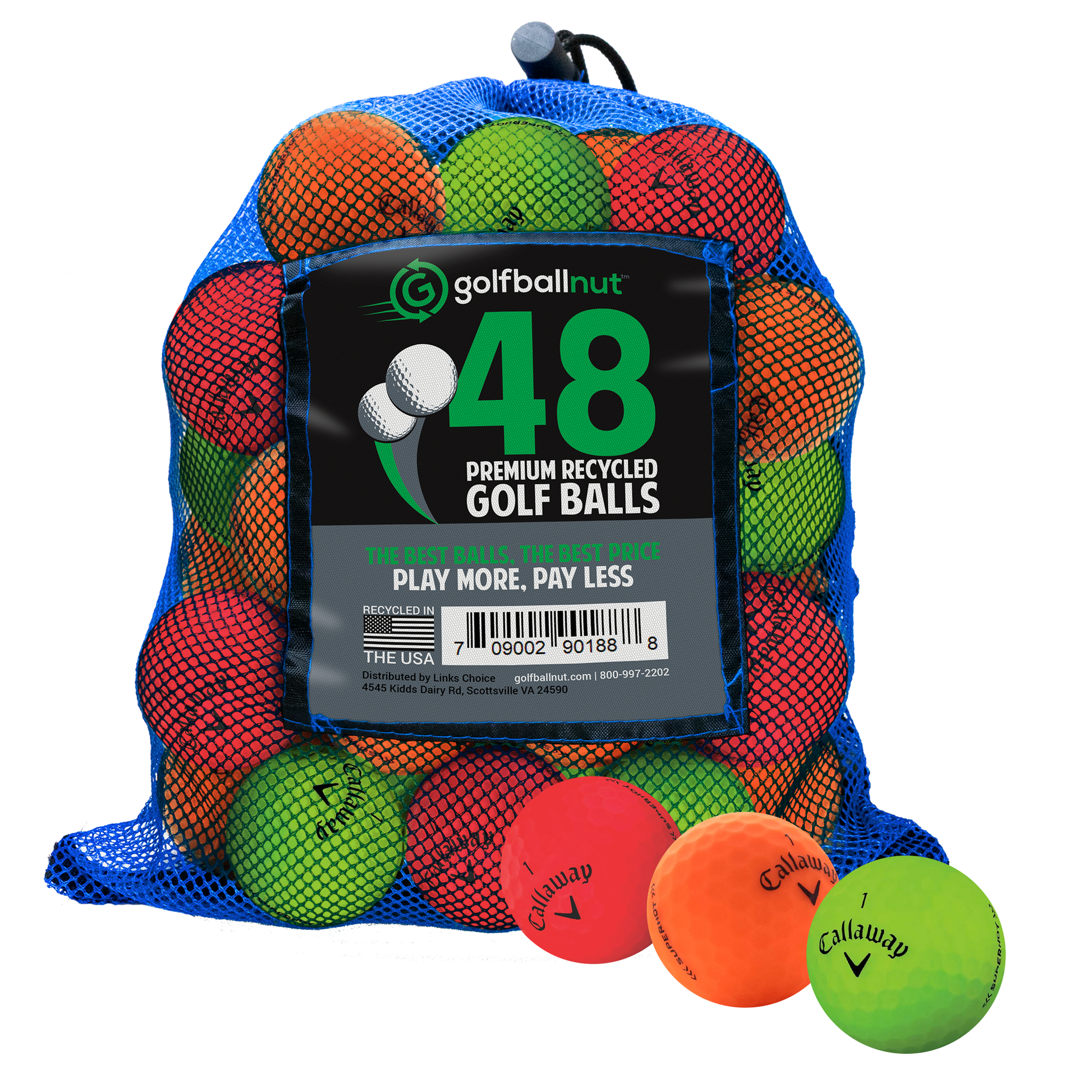 Callaway Matte Mix Golf Balls - practice golf balls by Callaway