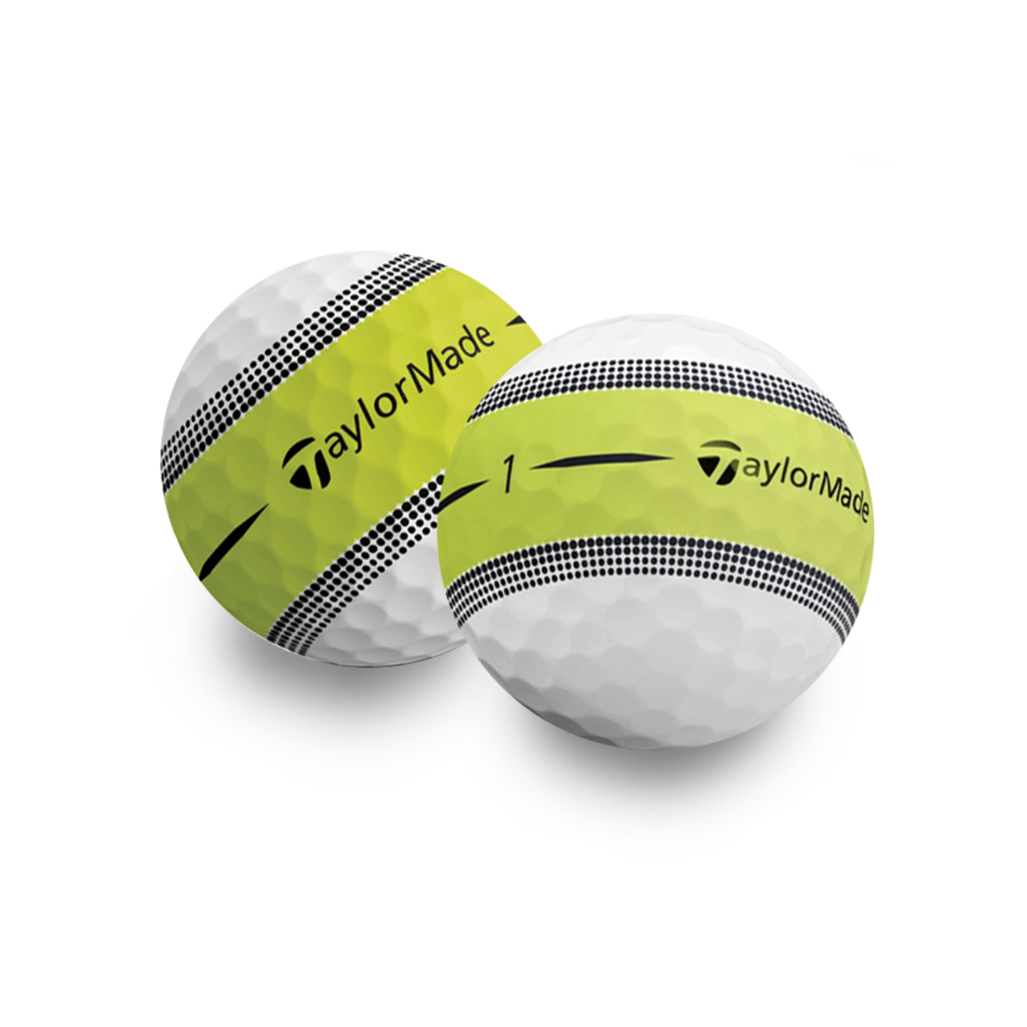 Used Taylormade Tour Response Stripe Golf Balls - 1 Dozen