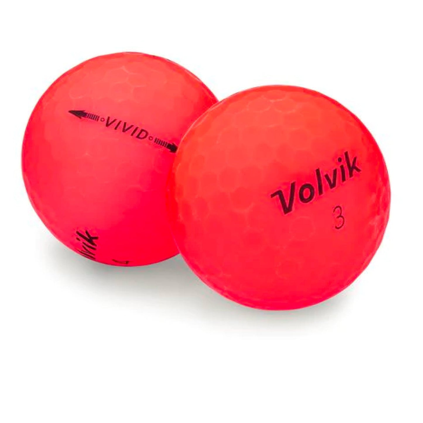 Used Volvik Vivid Pink Golf Balls - 1 Dozen