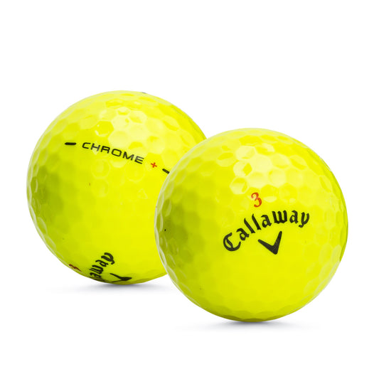 Used Callaway Hex Chrome Yellow - 1 Dozen