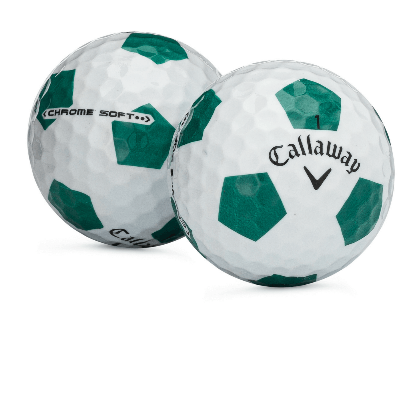 Used Callaway Chrome Soft Truvis Green Golf Balls - 1 Dozen