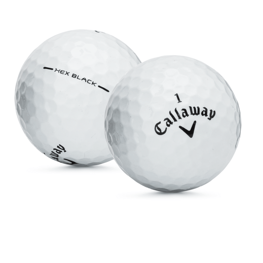 Used Callaway Hexblack Golf Balls - 1 Dozen