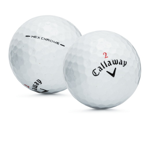 Used Callaway Hexchrome Golf Balls - 1 Dozen