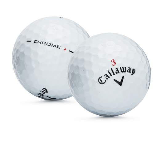 Used Callaway Hexchrome+ Golf Balls - 1 Dozen