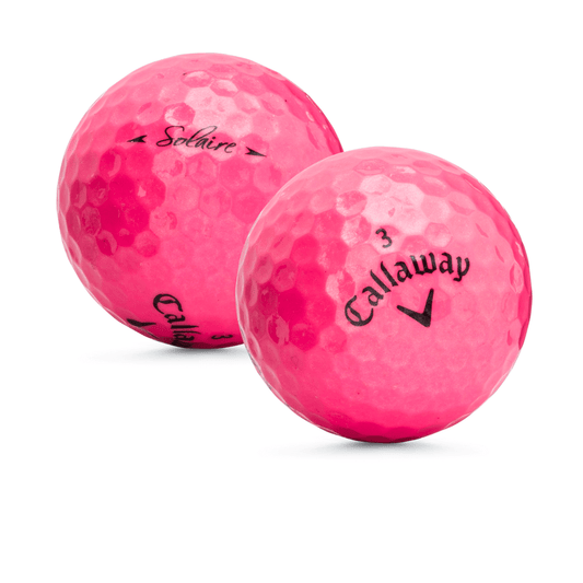 Used Callaway Solaire Pink Golf Balls - 1 Dozen