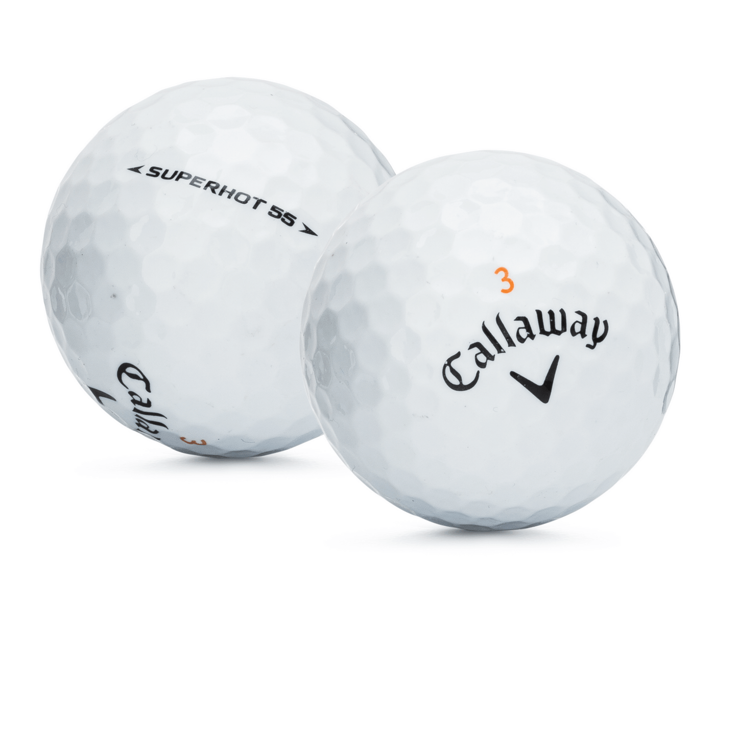 Used Callaway Superhot 55 Golf Balls - 1 Dozen