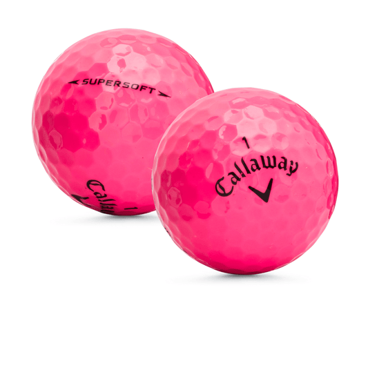 Used Callaway Supersoft Pink Golf Balls - 1 Dozen