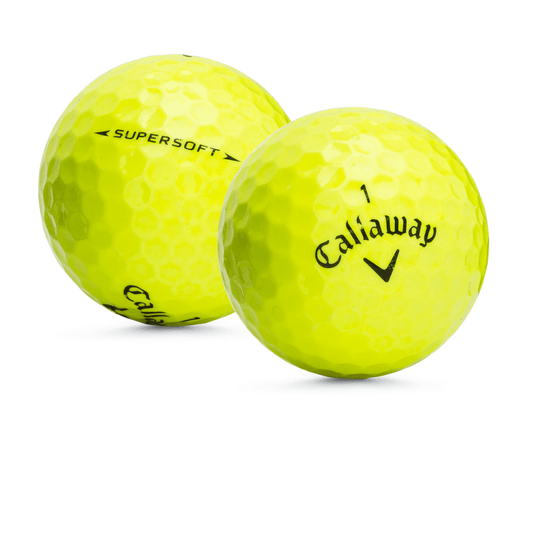 Used Callaway Supersoft Yellow Golf Balls - 1 Dozen