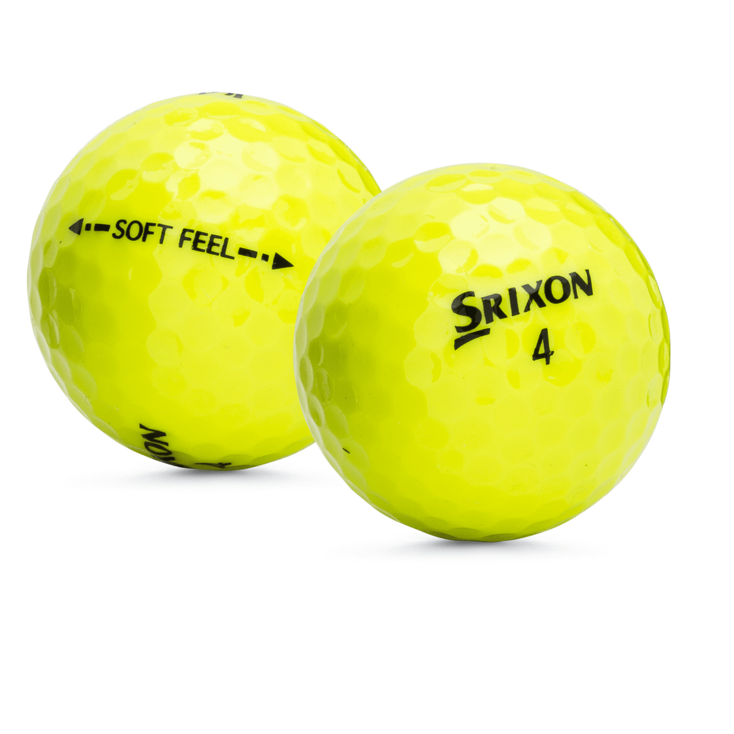Used Srixon Soft Feel Yellow Golf Balls - 1 Dozen