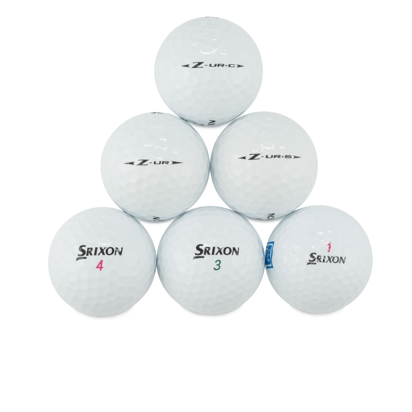 Used Srixon Z-UR Mix Golf Balls - 1 Dozen